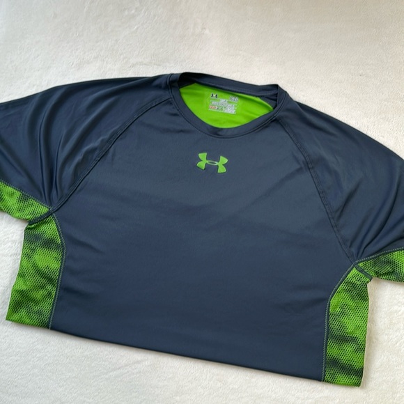 Under Armour Mens Tech Tee Short Sleeve Printed Size L - Picture 1 of 4